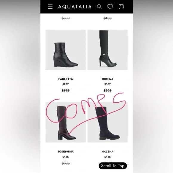 Aquatalia Italian Rain Boots US 8 LIKE NEW fit like between sizes 7.5 - 8 Women - Picture 13 of 15